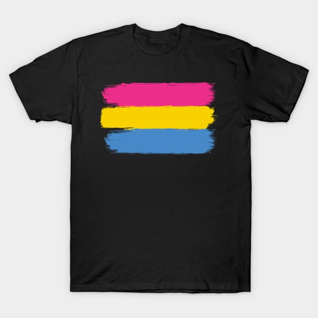 Pansexual Flag Stripes T-Shirt by McNutt